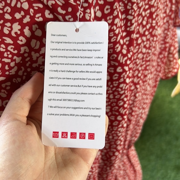 BTFBM Red Cheetah Print Flowy Maxi Dress - Picture 4 of 5